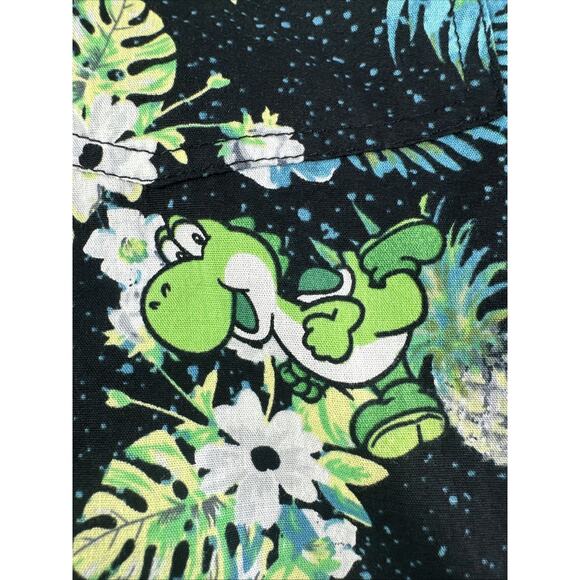 Nintendo Yoshi Tropics Button-Up Hawaiian Shirt BoxLunch XXL - Picture 2 of 8